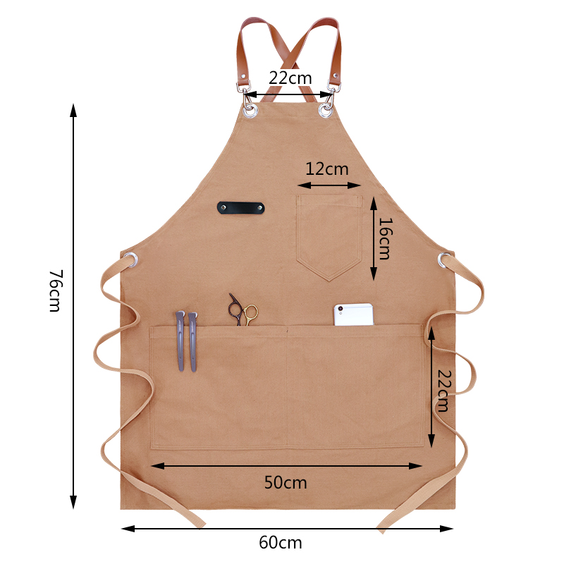 Woodworking Overalls - Delantal de lona grueso duradero, resistente