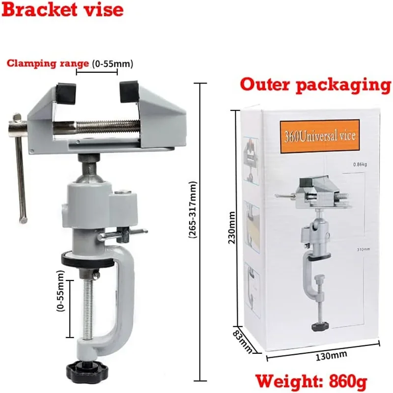Woodworking Bench Vise - Para taladro de carpintería universal Destornillador