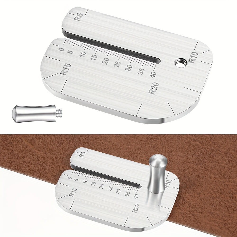 Woodworking Jig - Plantilla de esquina redonda ajustable de