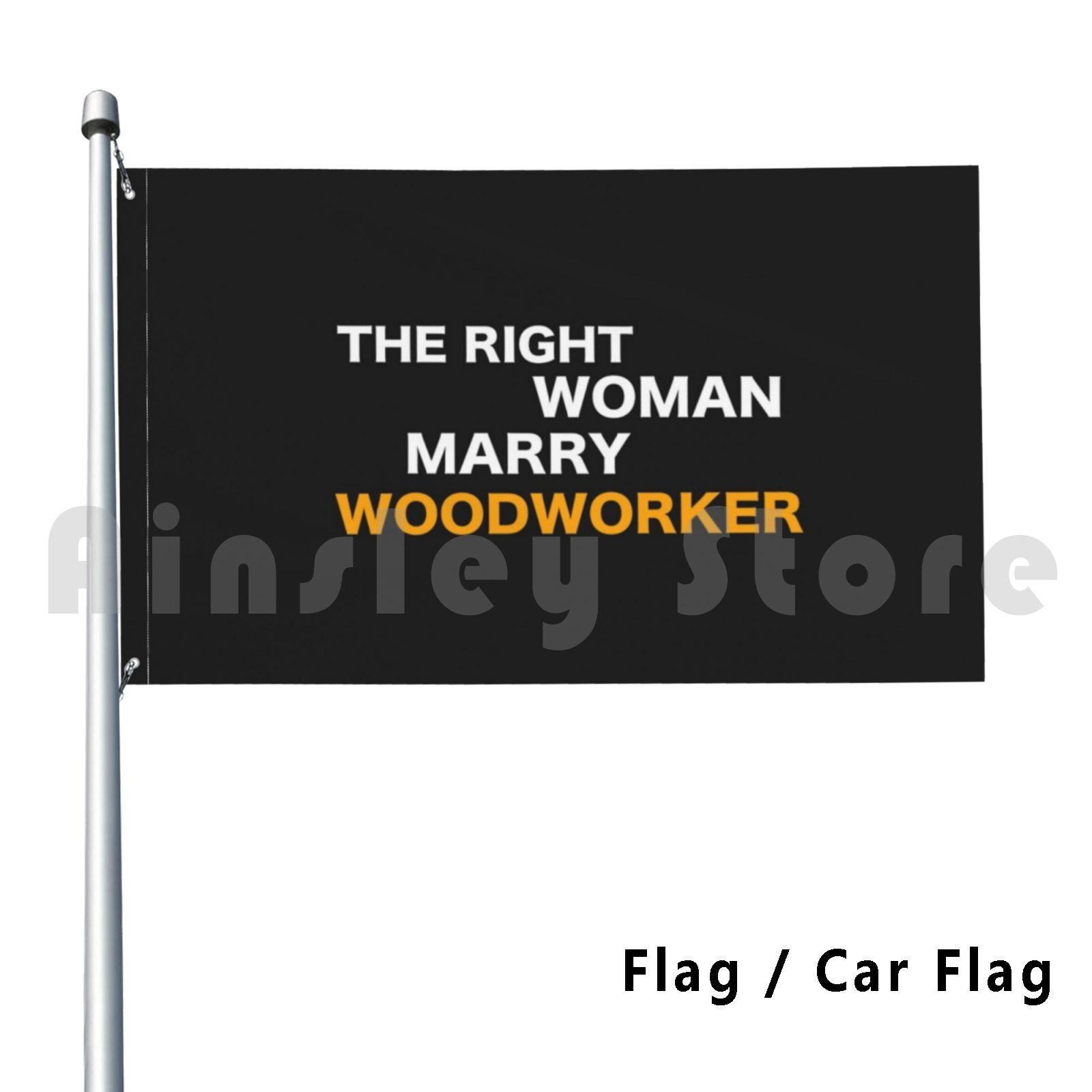 Woodworking Definition - Carpintero con bandera de pasión, impresión