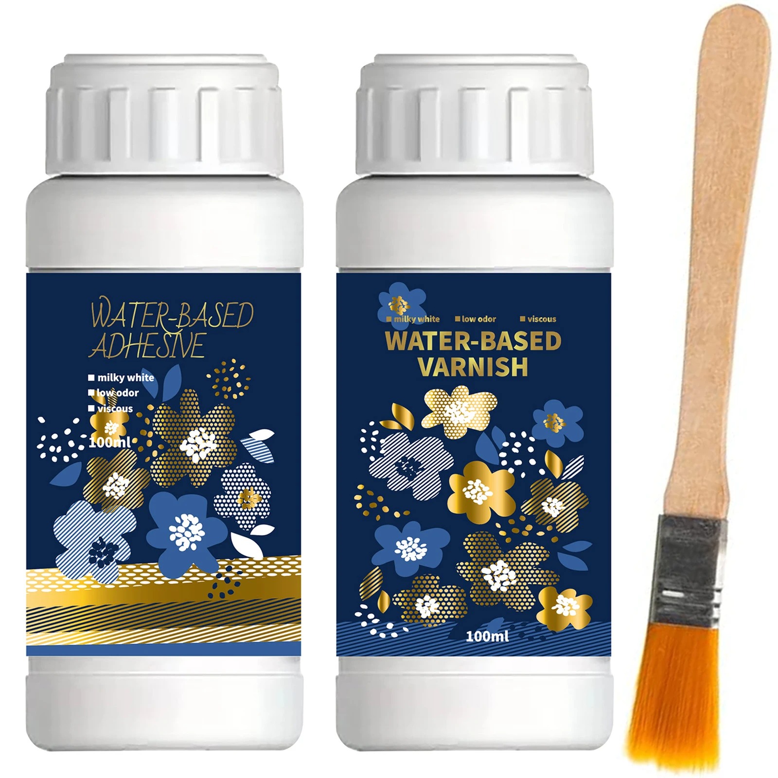 Woodworking Resin - Kit de adhesivo dorado de hoja