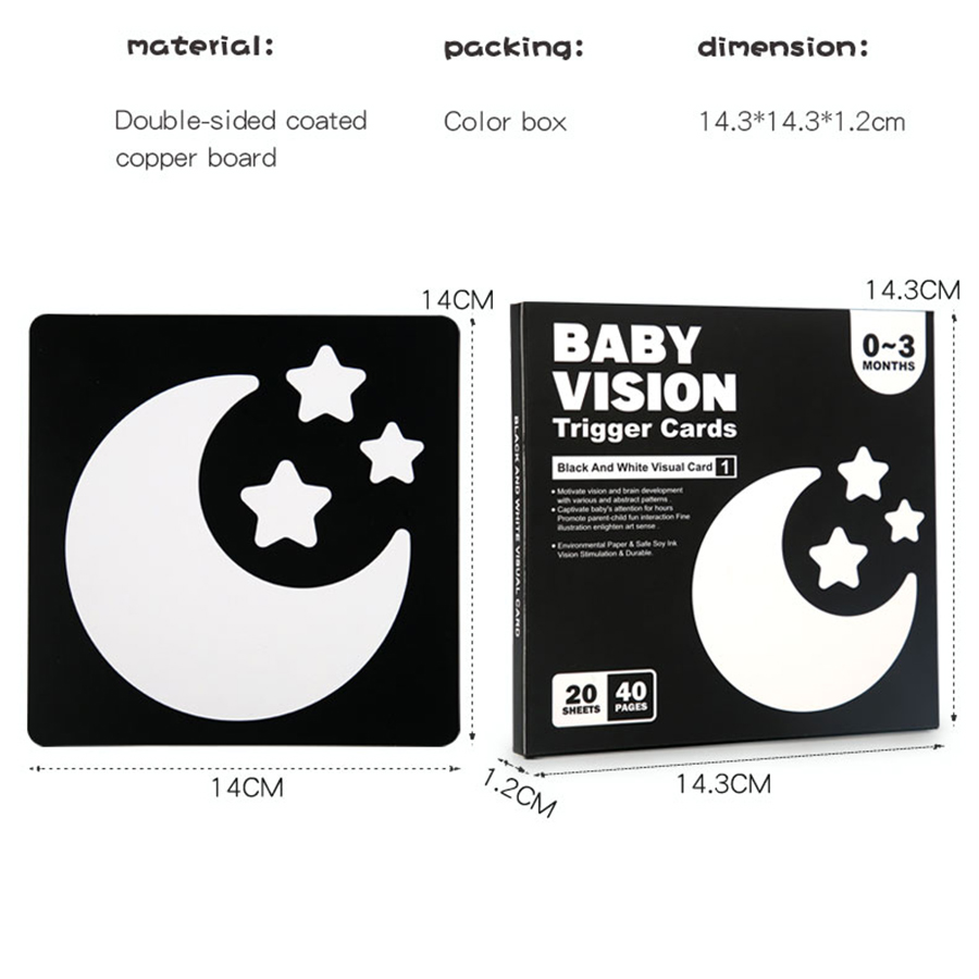 Tarjetas de estimulación Visua - Woodworking Kids Toys reseña y precio