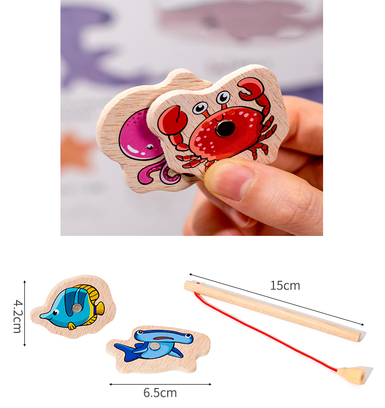 Juguetes de pesca Montessori d - Woodworking Kids Toys reseña y precio