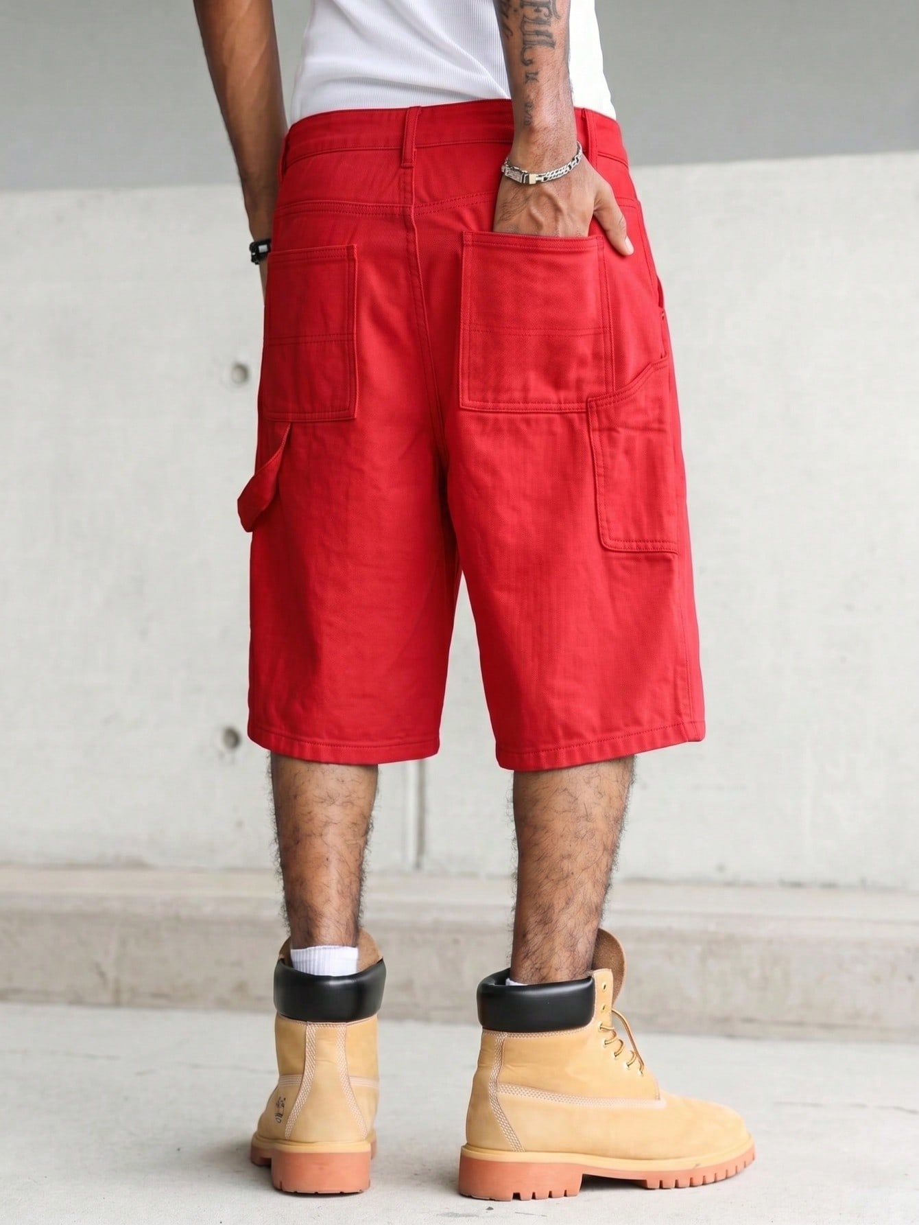 Pantalones cortos de mezclilla - Woodworking Overalls reseña y precio