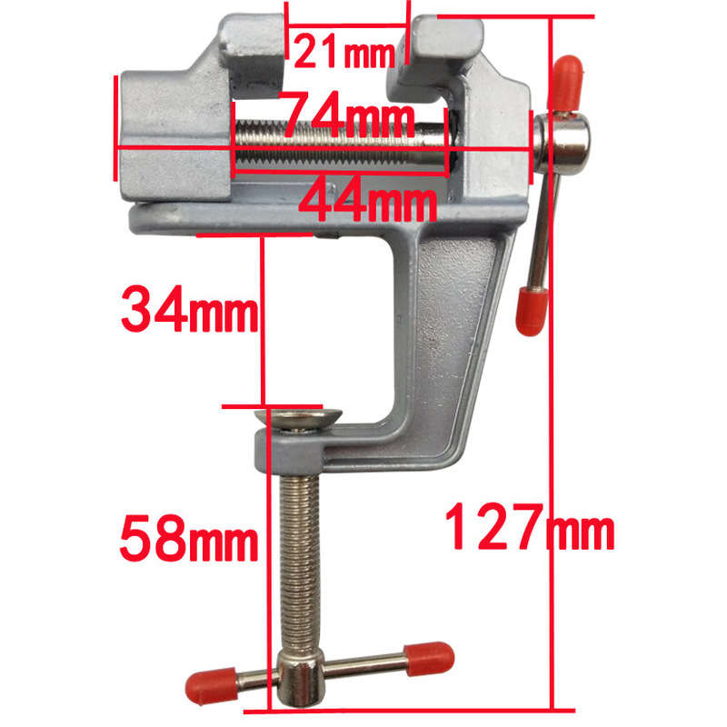 Mini abrazadera de mesa de alu - Woodworking Bench Vise reseña y precio