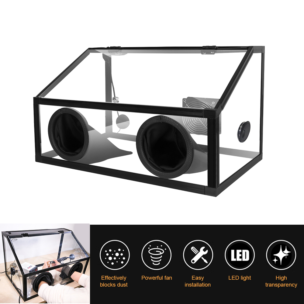 Caja de Polvo Transparente de  - Woodworking Gloves reseña y precio
