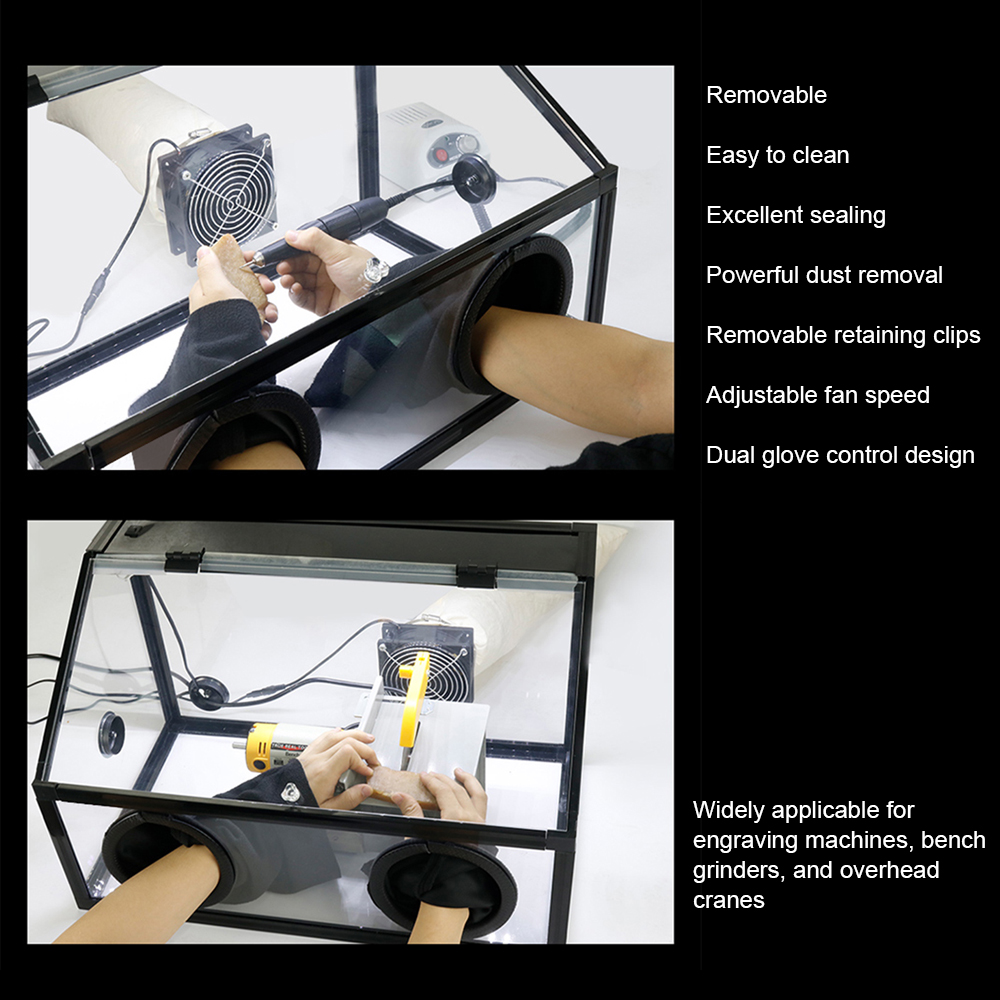 Caja de Polvo Transparente de  - Woodworking Gloves reseña y precio