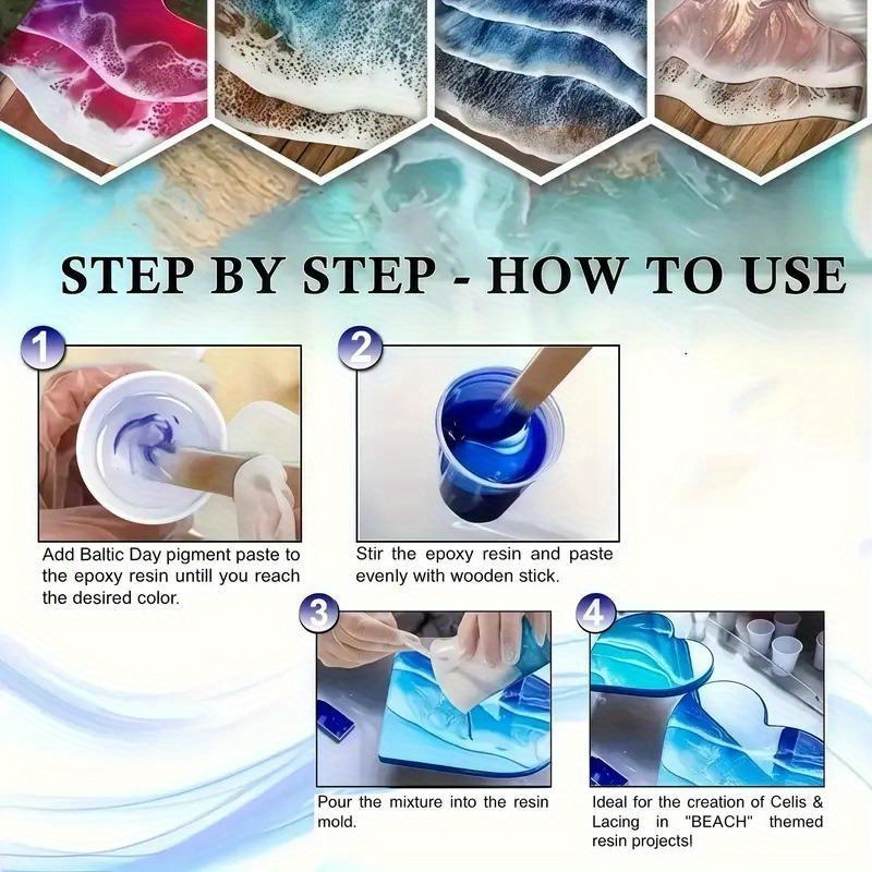 24 colores/8 colores 5 gramos  - Woodworking Resin reseña y precio