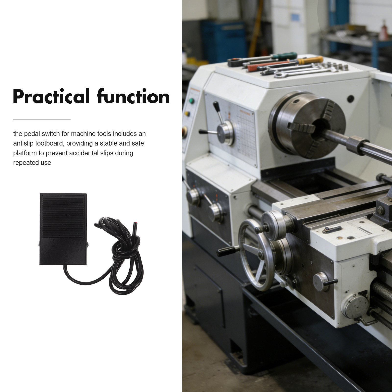 Interruptor de pedal momentáne - Woodworking Machines reseña y precio