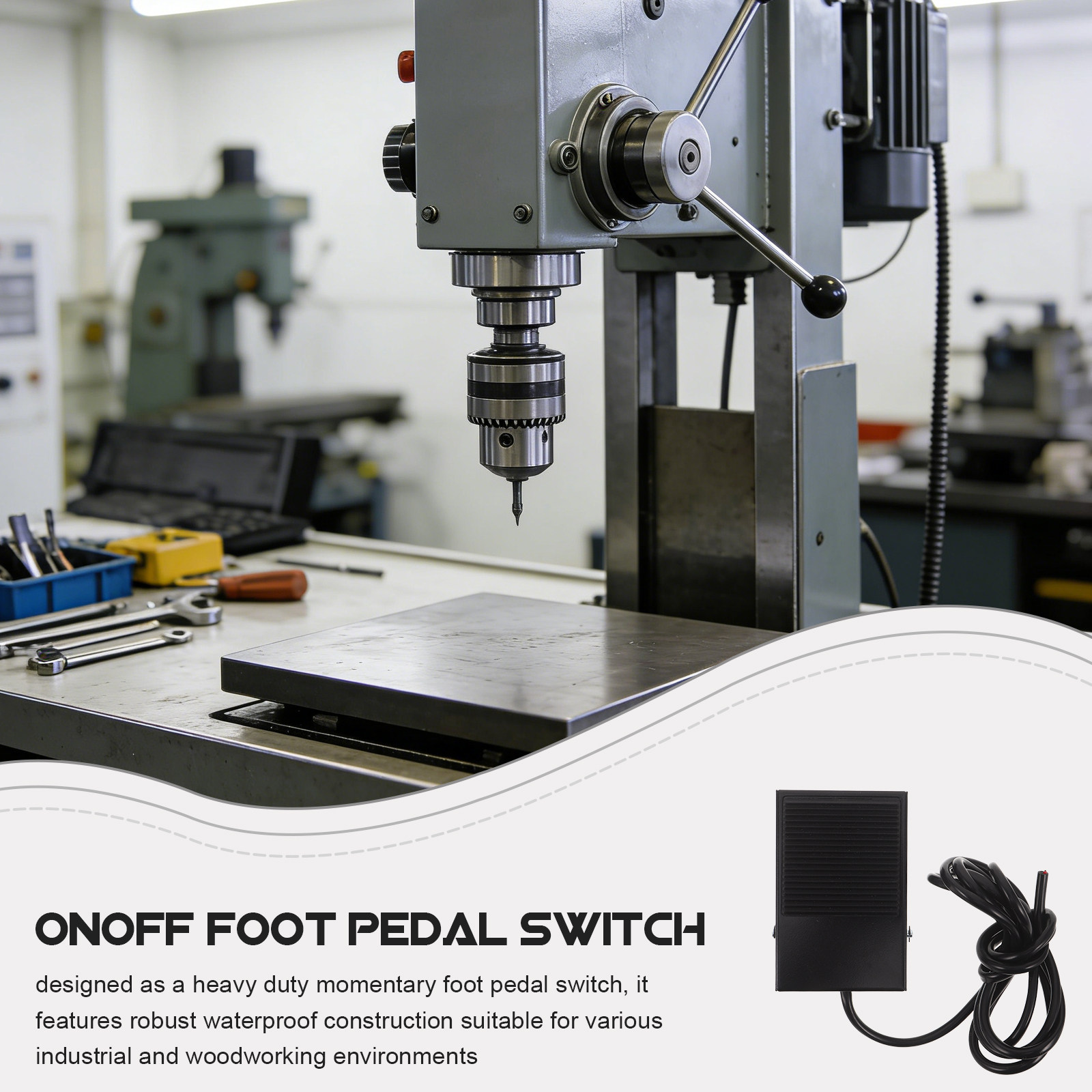 Interruptor de pedal momentáne - Woodworking Machines reseña y precio