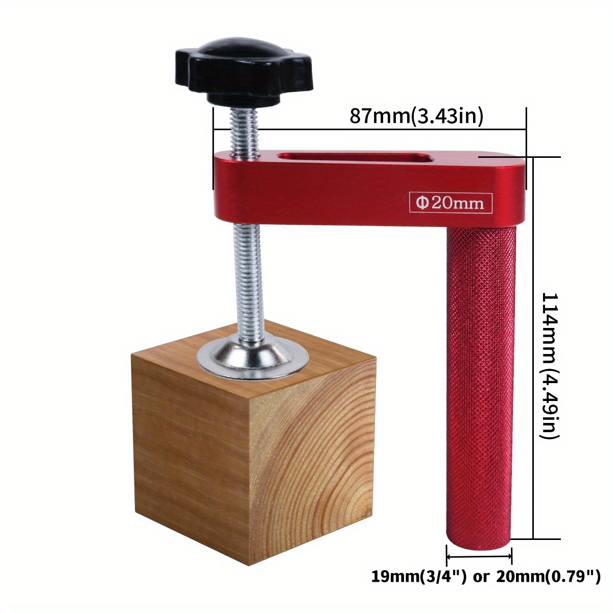 Abrazadera con orificio para p - Woodworking Z Clips reseña y precio