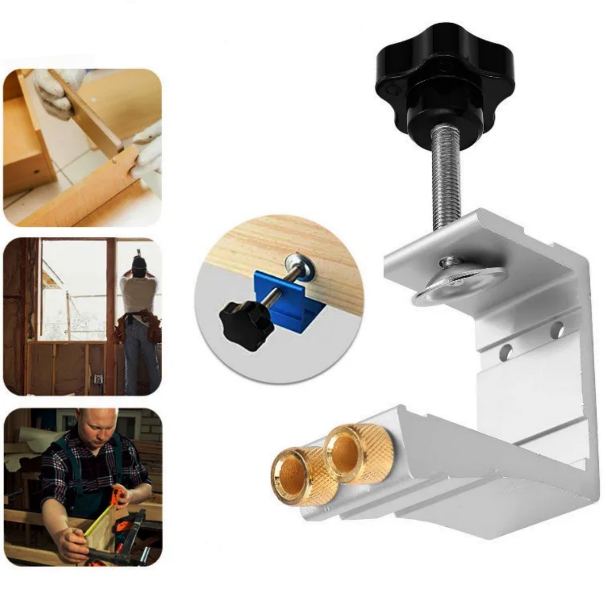 Plantilla de agujero de bolsil - Woodworking Jig reseña y precio