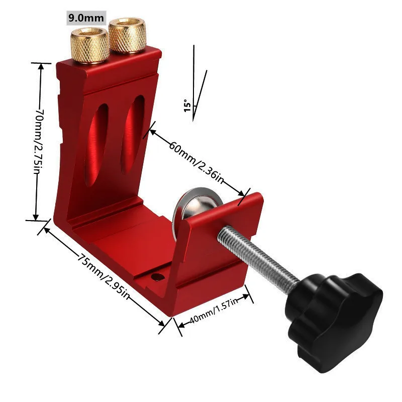 Plantilla de agujero de bolsil - Woodworking Jig reseña y precio