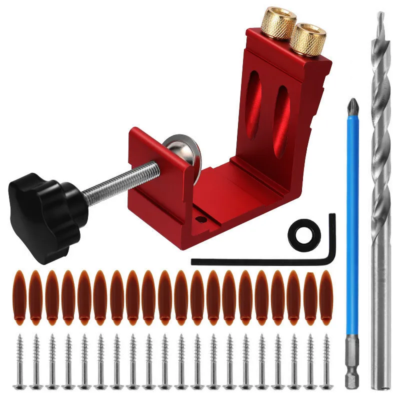 Plantilla de agujero de bolsil - Woodworking Jig reseña y precio