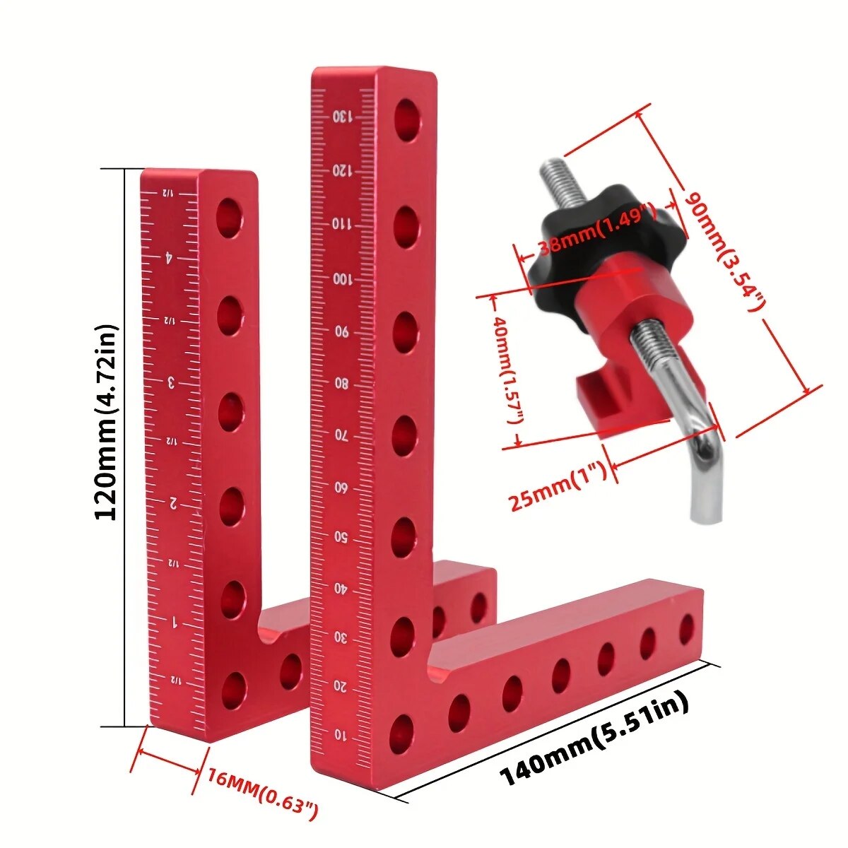 1 Juego de abrazaderas de ángu - Woodworking Z Clips reseña y precio