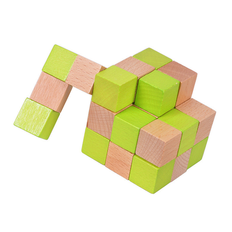 Rompecabezas de cubo de serpie - Woodworking Kids Toys reseña y precio