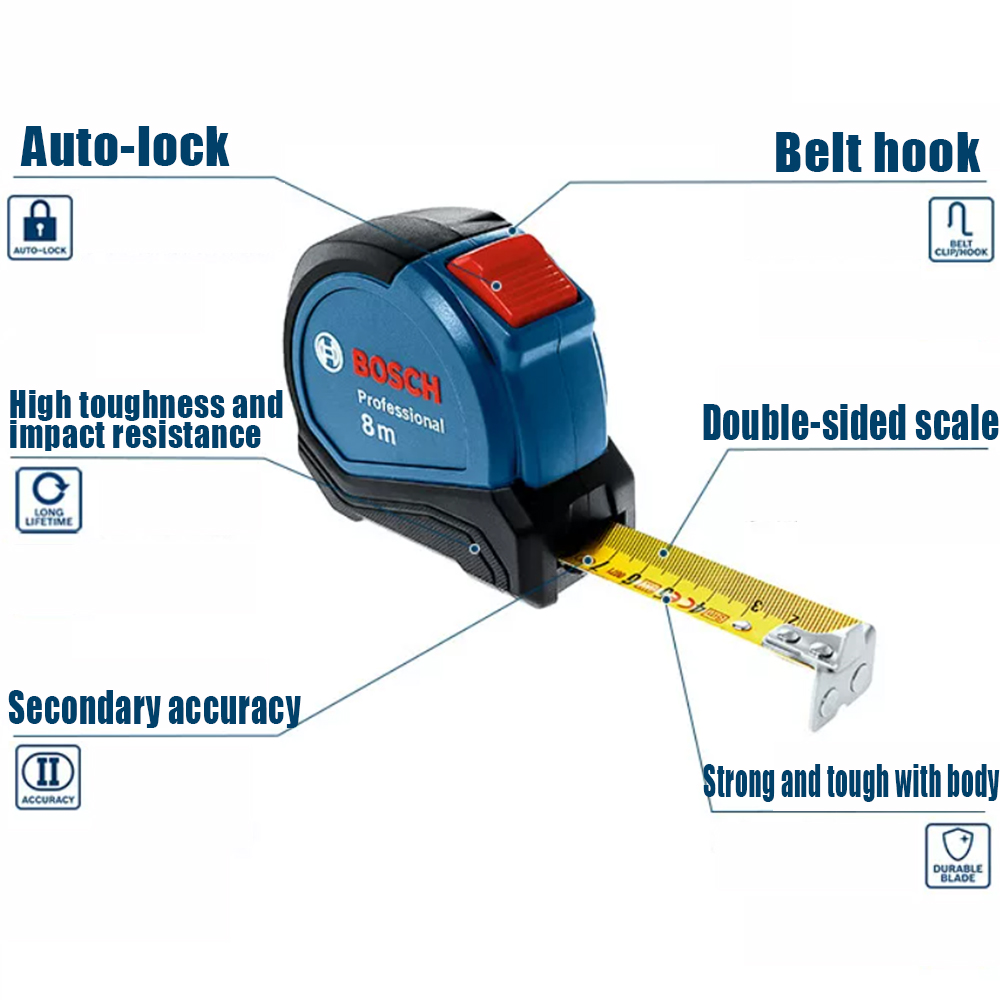 Cinta Métrica Magnética Bosch  - Woodworking Definition reseña y precio