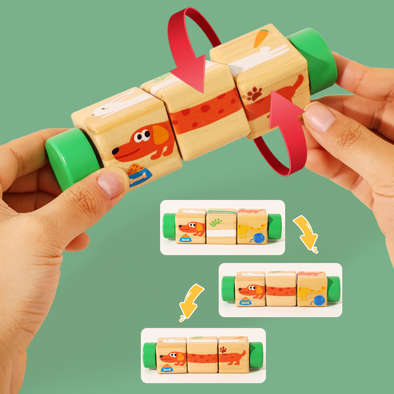 1 unidad de rompecabezas girat - Woodworking Kids Toys reseña y precio