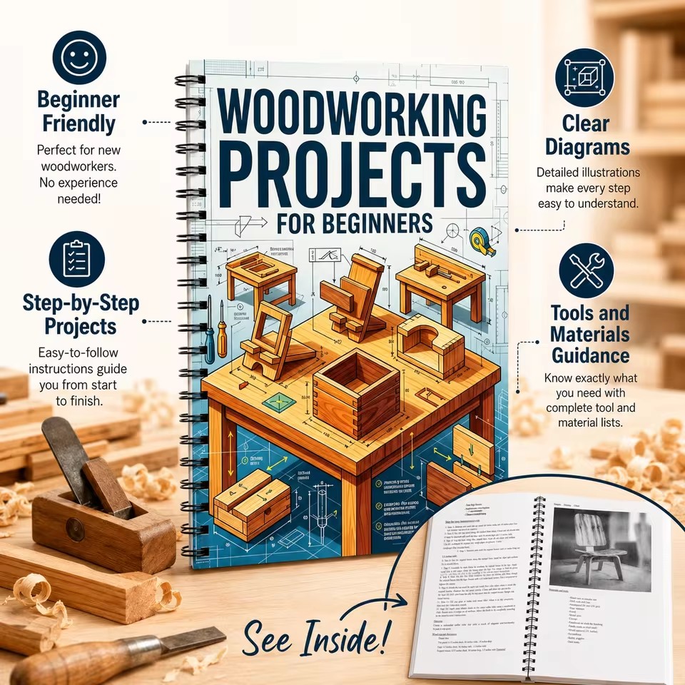 Planos de Carpintería Fáciles  - Woodworking Ideas For Beginners reseña y precio