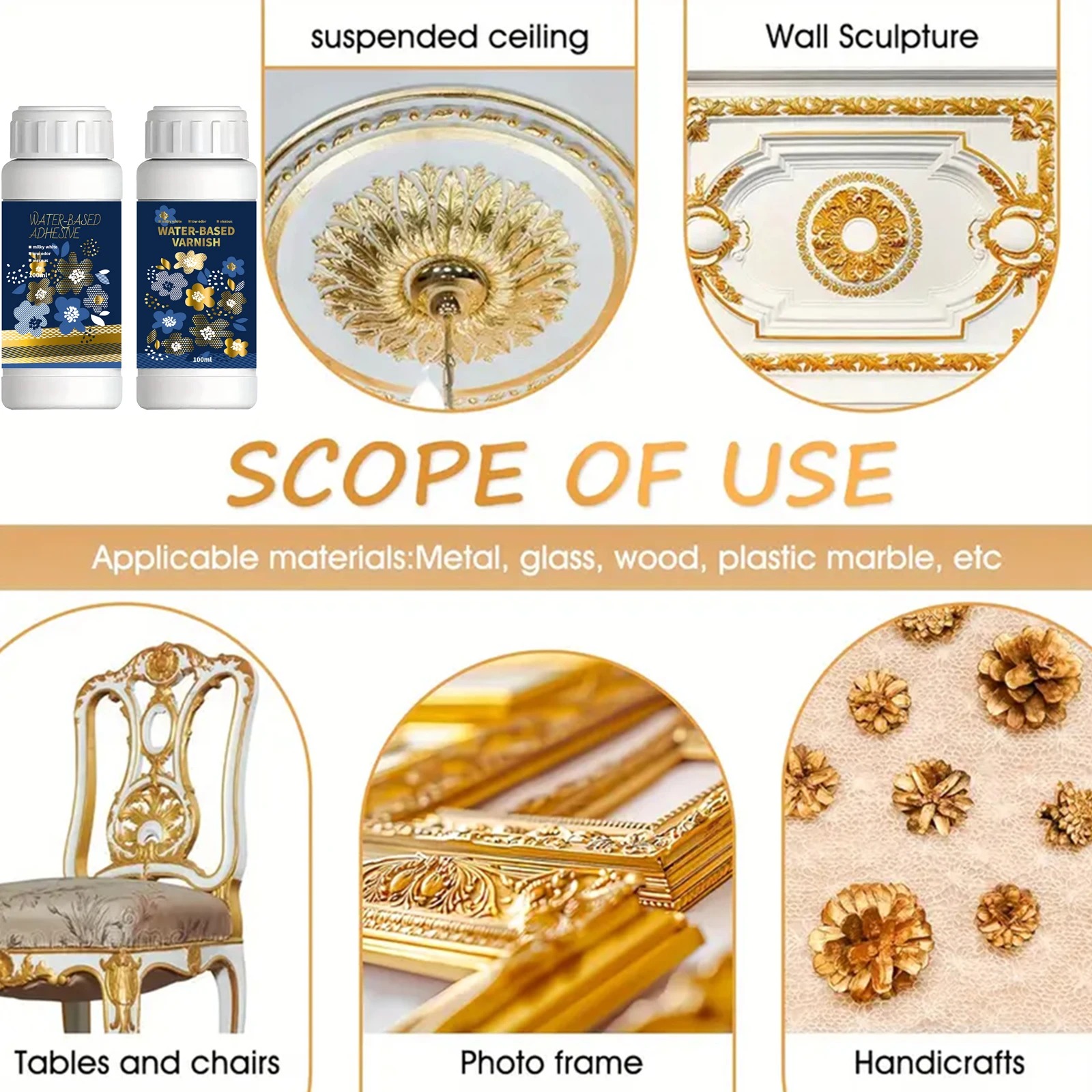 Kit de adhesivo dorado de hoja - Woodworking Resin reseña y precio