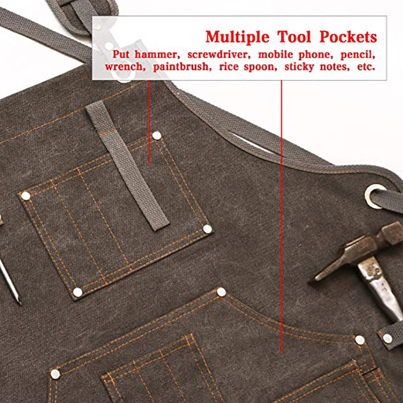 Delantal de Lona Gruesa Simple - Woodworking Overalls reseña y precio