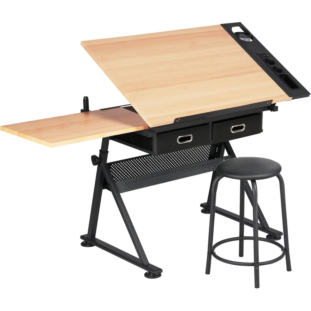 Mesa de dibujo ajustable en al - Woodworking Table reseña y precio