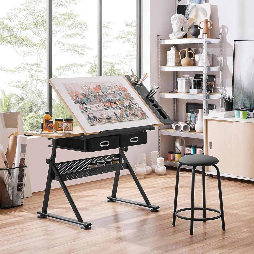 Mesa de dibujo ajustable en al - Woodworking Table reseña y precio