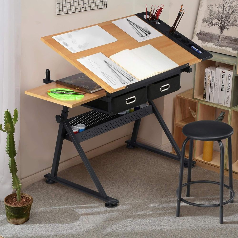 Mesa de dibujo ajustable en al - Woodworking Table reseña y precio