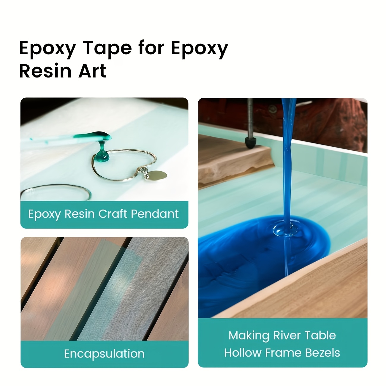 Cinta de Resina Epoxi Verde YI - Woodworking Resin reseña y precio